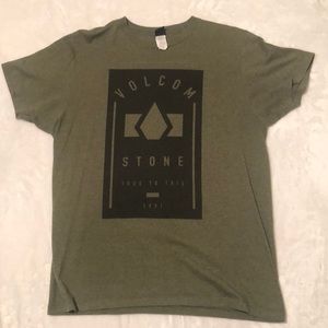 Volcom green graphic tee